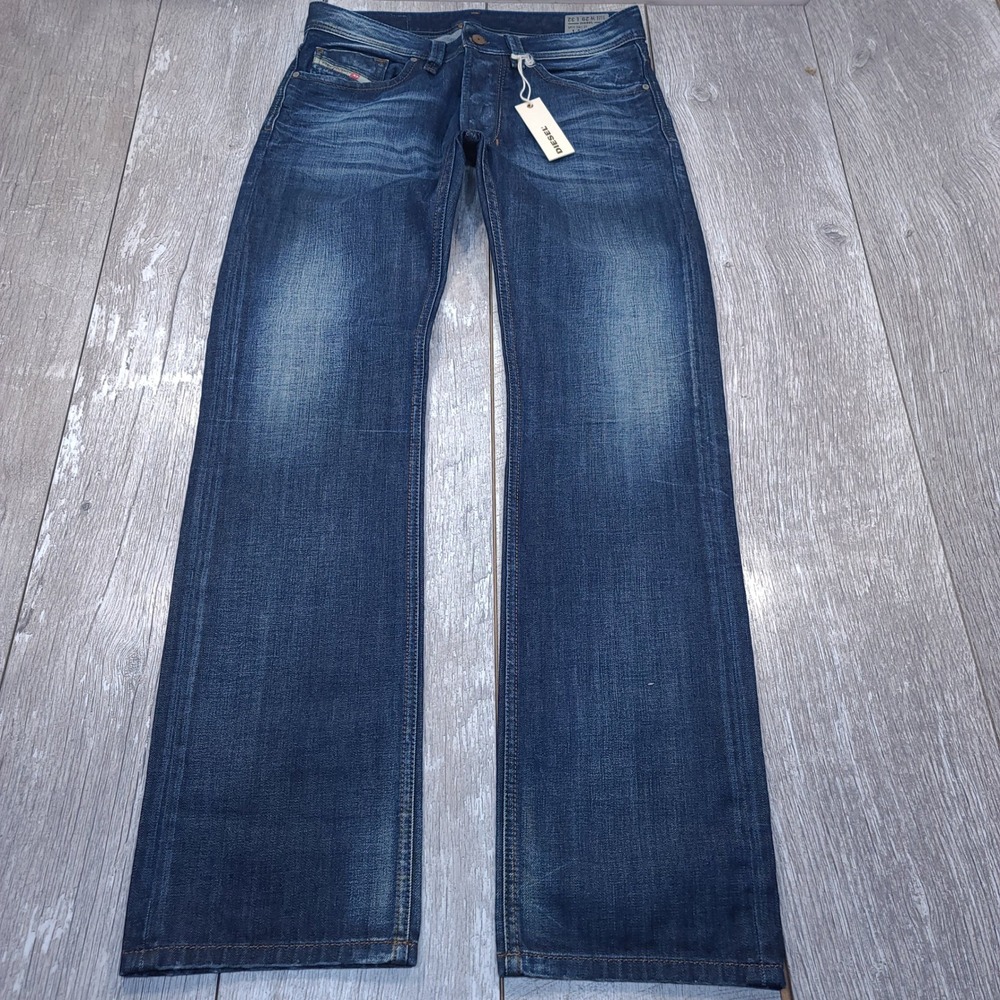 Diesel Larkee Jeans Mens Size 29x32 Blue Regular Straight Dark Wash 0813T